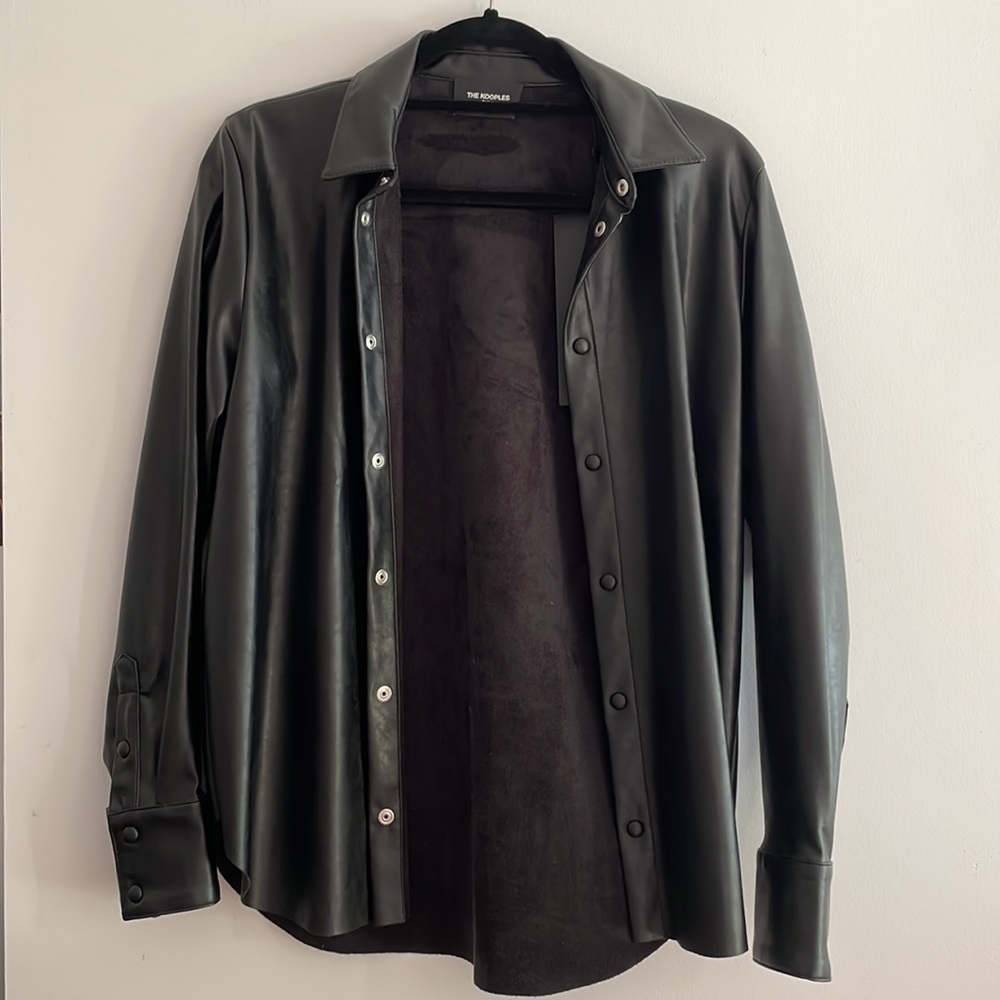 The Kooples Faux Leather Shirt